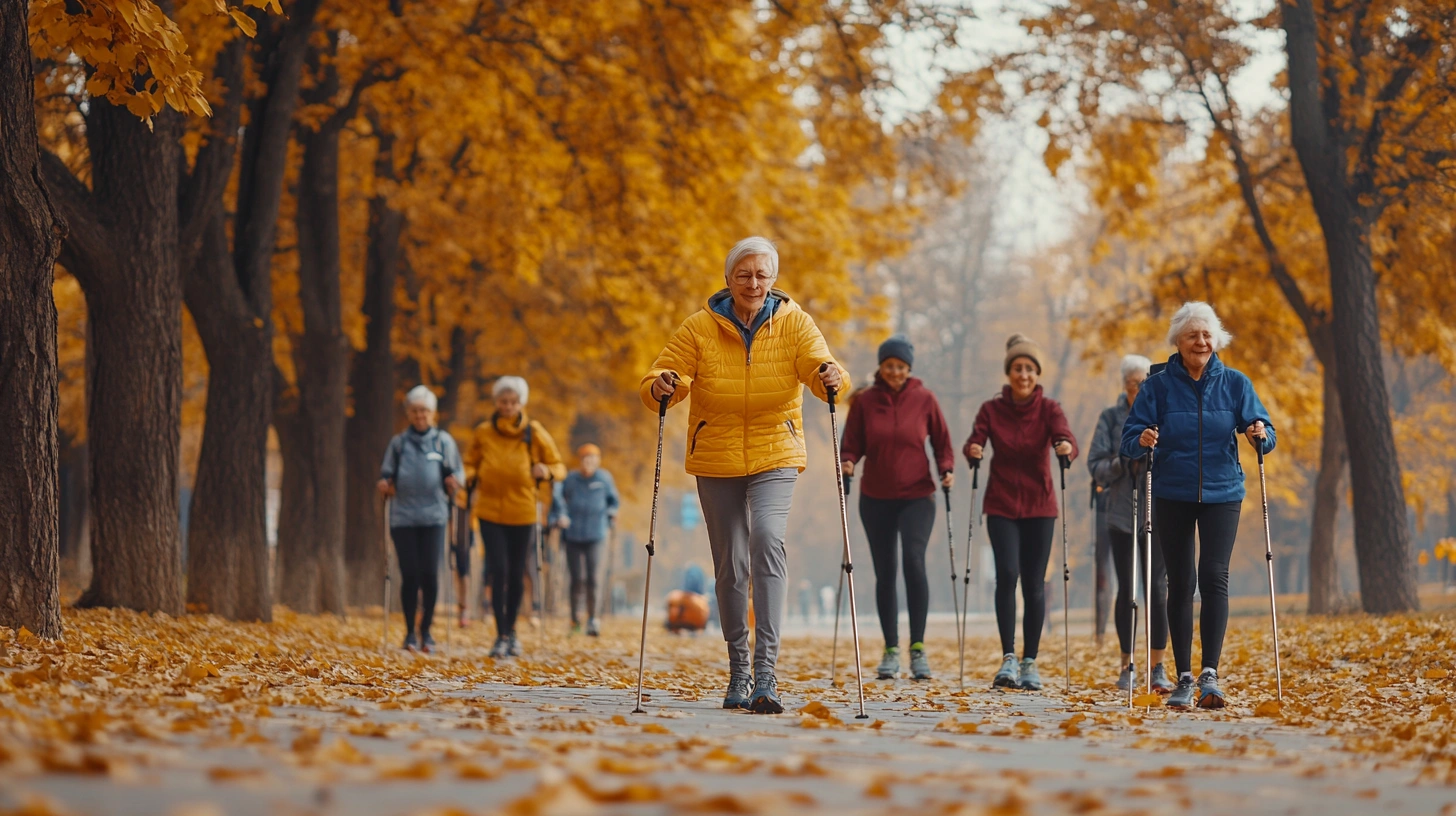 Скандинавська ходьба для активних пенсіонерів